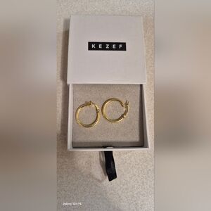 Kezef Gold Hoop Earrings